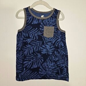 GUC | 4T | The Children’s Place Sport | Navy Leaf Print Tank Top